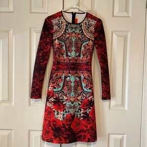Clover Canyon Printed Long Sleeved Dress Size XS in Like New Condition